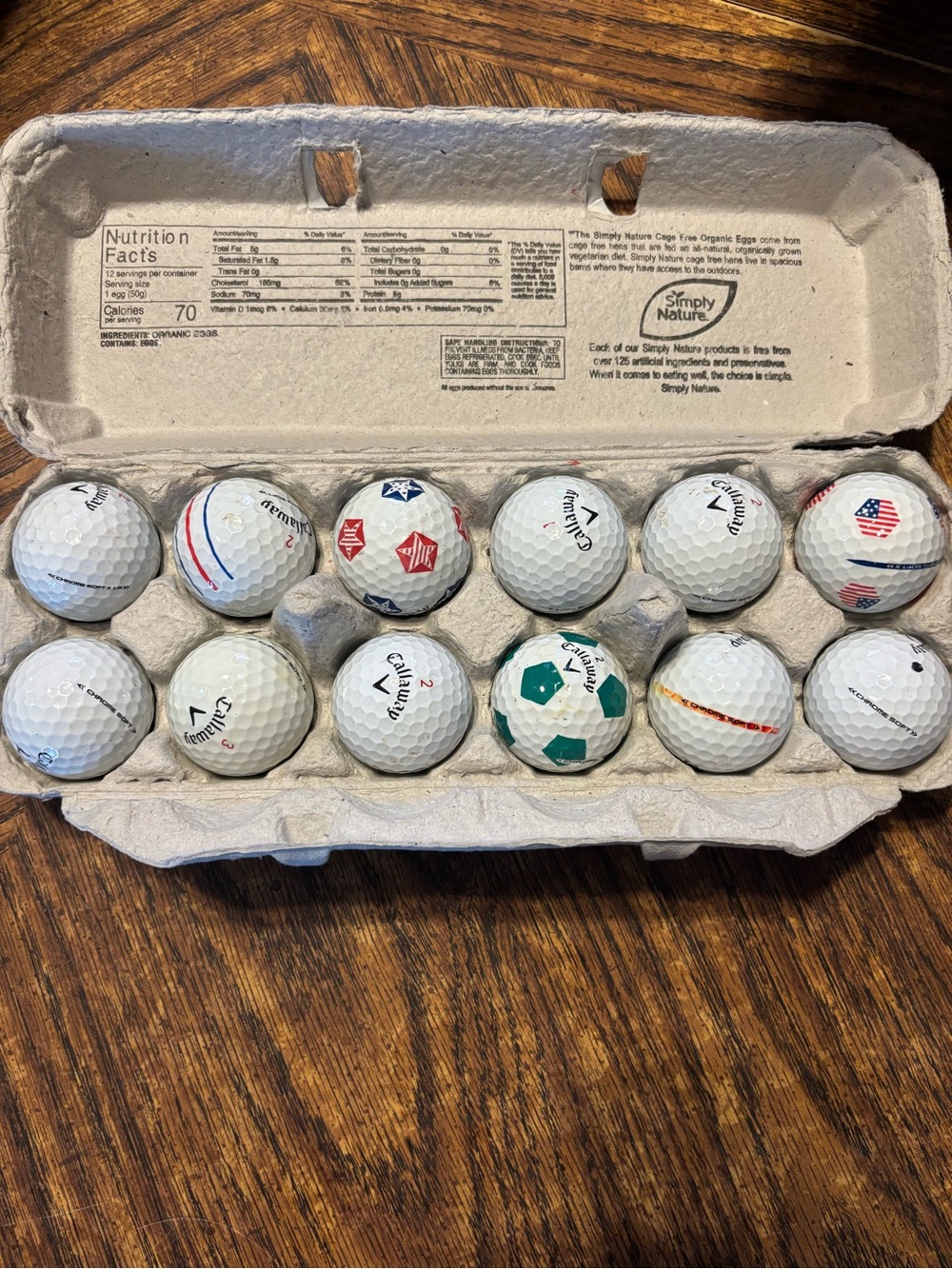 Callaway Chrome soft White Golf Ball Dozen - Mixed Markings